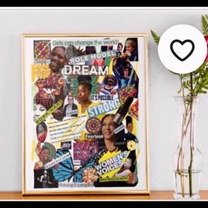 Handmade Collage Girls Can Change the World